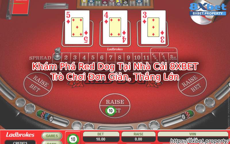 Red Dog 8xBet - Game bài đơn giản, nhận thưởng hấp dẫn